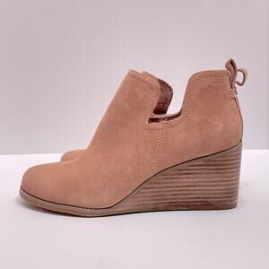 Toms Pink Ankle Booties